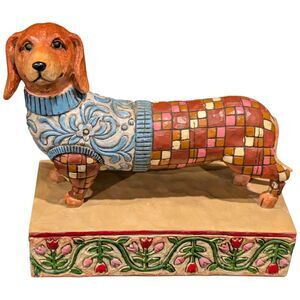 Jim Shore Longfellow Dachshund Statue Dog Figurine 2005